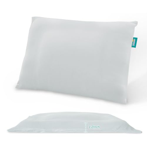 Biloban Thin Toddler Pillow 13x18x12 Gray