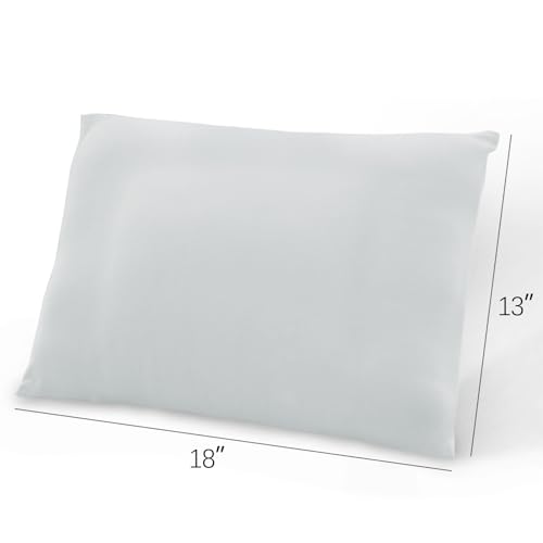 Biloban Thin Toddler Pillow 13x18x12 Gray