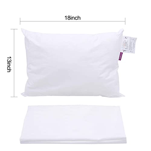 ZPECC Toddler Pillow with White Stripe Pillowcase