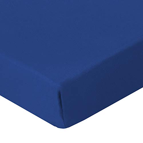 Biloban Crib Sheets Fitted 2 Pack Grey Navy 52x28