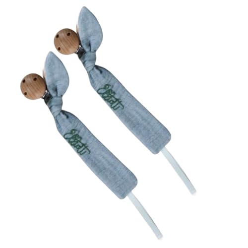 Personalized Pacifier Clip for Baby Grey 6inch L x1inch W