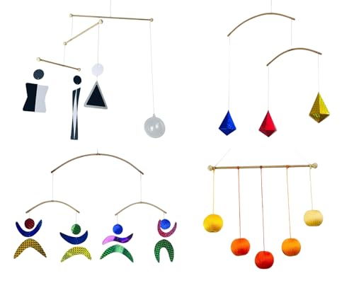Set of 4 Handmade Montessori Mobiles