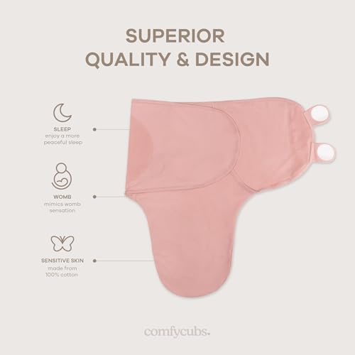 Comfy Cubs Swaddle Blanket 3 Pack - 100 Cotton Breathable Durable