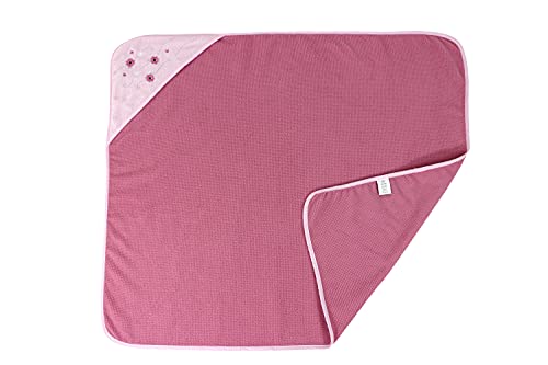 Cudlie Buttons Stitches Baby Hooded Towels 3 Pack Crisp Blossom Print