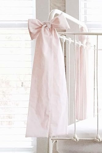 Handmade Large Cib Bow Baby Pink