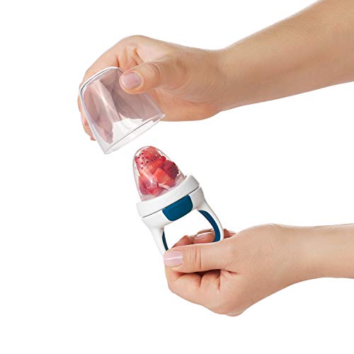 OXO Tot Silicone Self-Feeder 2 Pack Teal Navy