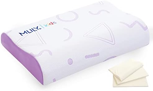 MLILY Kids Pillow - Adjustable Memory Foam Breathable Purple