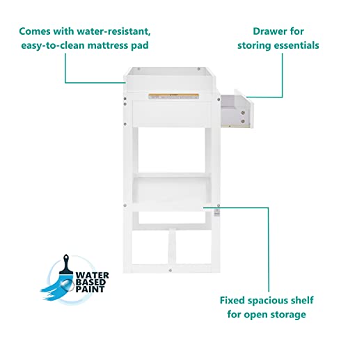 Dream On Me Arlo Changing Table White