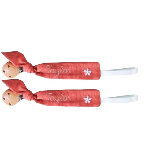Personalized Pacifier Soother Clip - Wooden 6 Inch L x 1 Inch W