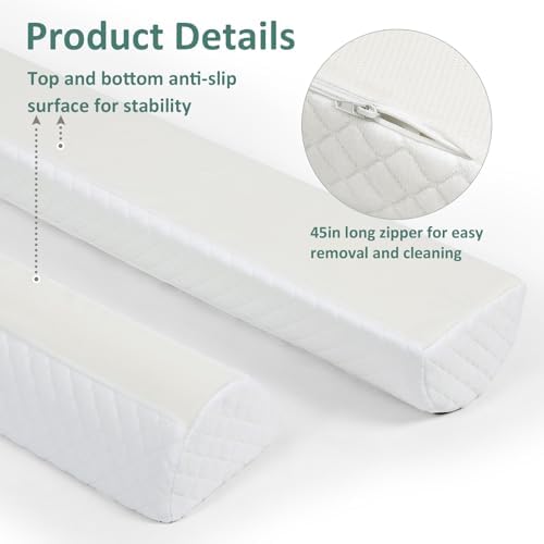Shinnwa Memory Foam Bed Bumpers 2-Pack Safety Guard