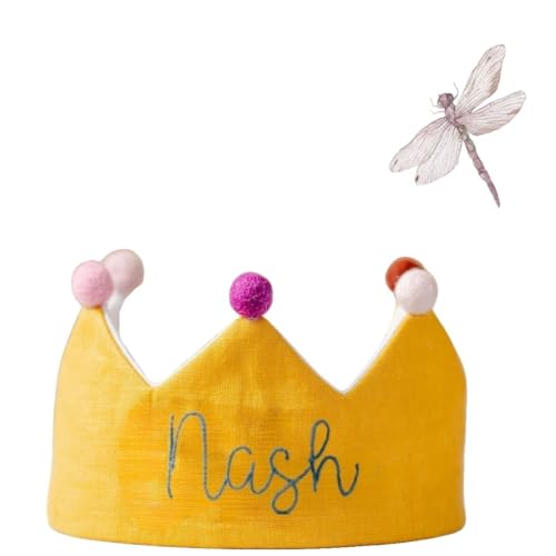 Custom Name Birthday Crown for Girl 1st Birthday Party Crown