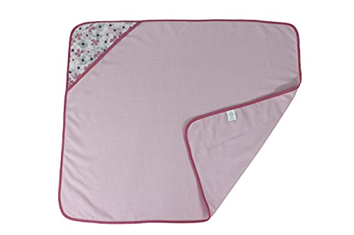 Cudlie Buttons Stitches Baby Hooded Towels 3 Pack Crisp Blossom Print