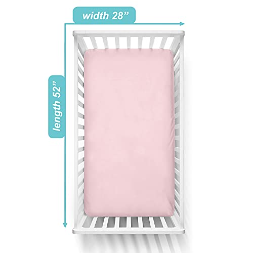 American Baby Company 100 Cotton Fitted Crib Sheet 52 x 28