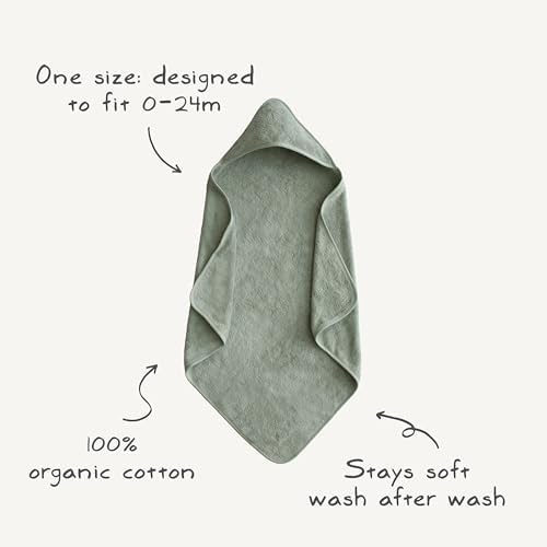 Mushie Baby Hooded Towel Organic Cotton