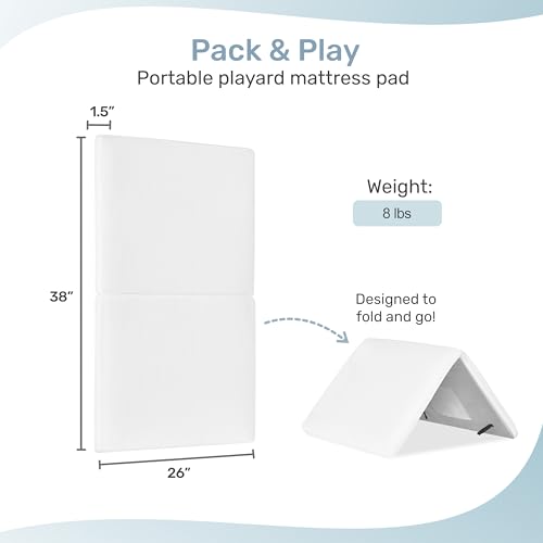 Dream On Me Mattress Pad for 38 x 26 Playard White 1