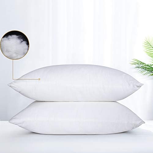 FLXXIE 2 Pack Small Cotton Down Alternative Pillows
