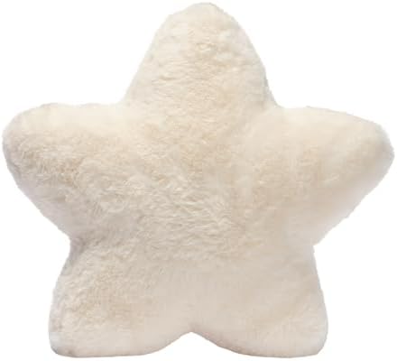Lambs Ivy Star Pillow Plush - Ultra Soft Creamy White 1
