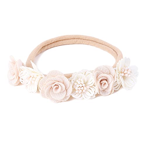 Cherrboll 3PCS Baby Girl Headbands with Flowers
