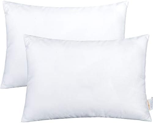 NTBAY 2 Pack Cotton Down Alternative 13x18 Travel Pillows for Kids