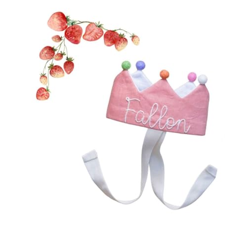 Handmade Baby Birthday Gift Set with Crown and Hair Clips