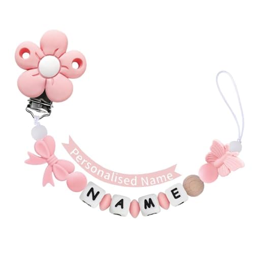 Personalized Baby Pacifier Clip with Name