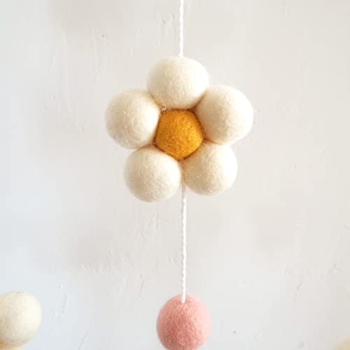 Goukurlsma Daisy Crib Mobile for Baby Girls