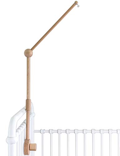 Baby Crib Mobile Holder - 31 inch Natural Beechwood Arm