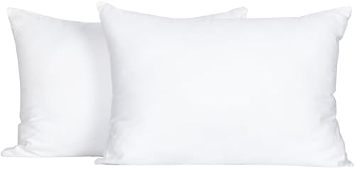 FLXXIE 2 Pack Small Cotton Down Alternative Pillows