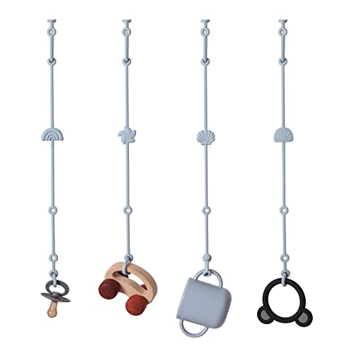 Andy Bear Baby Toy Safety Straps - Dusty Blue