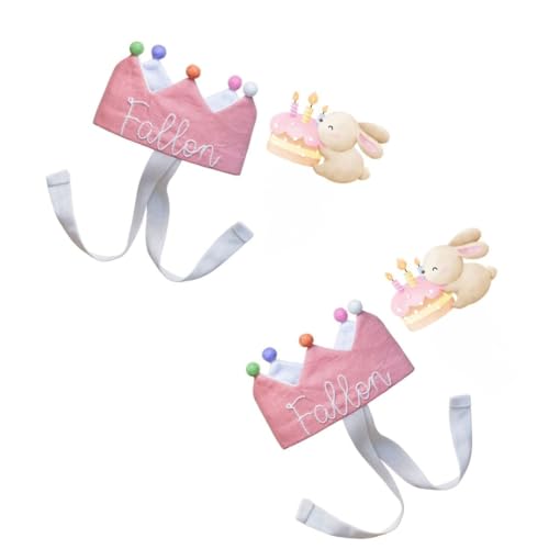 Handmade Baby Birthday Gift Set with Crown and Hair Clips