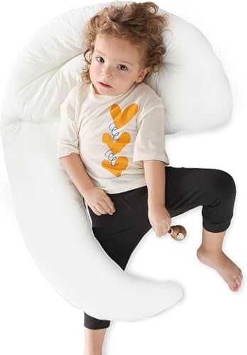 Choc Chick Curve Toddler Body Pillow - Moon Shape Soft Sleep Hug Pillow