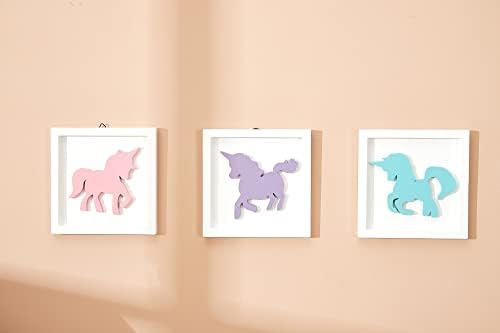 Unicorns Wall Decor Set for Girls Room