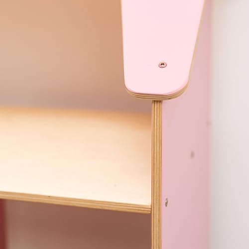 Enjoy The Wood Wooden Dollhouse Bookcase - Pink