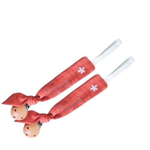 Personalized Pacifier Clip with Unique Embroidery