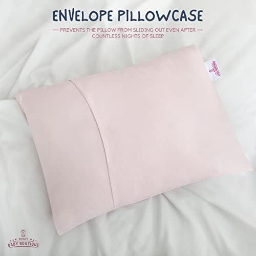 Konas Perfect Pink Toddler Pillow - 13x18 Inch - Ages 2-3