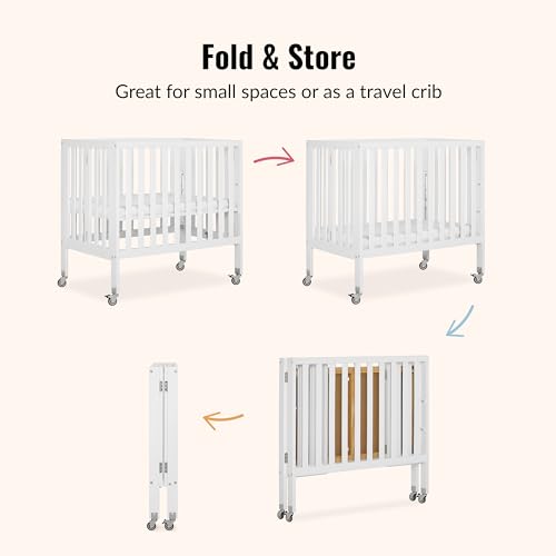 Dream On Me Jett Folding Convertible Crib