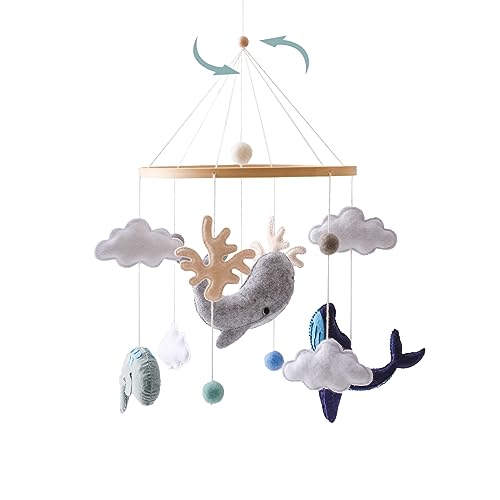 EERKEOD Ocean Whale Crib Mobile Decor