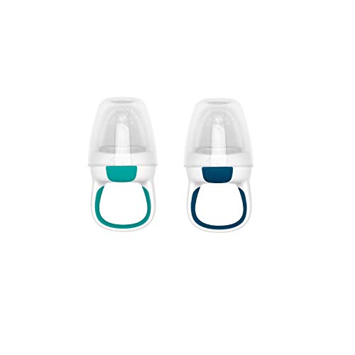 OXO Tot Silicone Self-Feeder 2 Pack Teal Navy