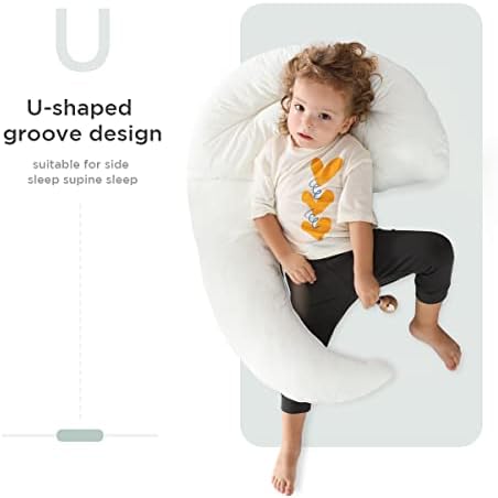 Choc Chick Curve Toddler Body Pillow - Moon Shape Soft Sleep Hug Pillow
