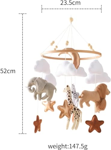 Ikubigu Baby Mobile for Crib Gender Neutral