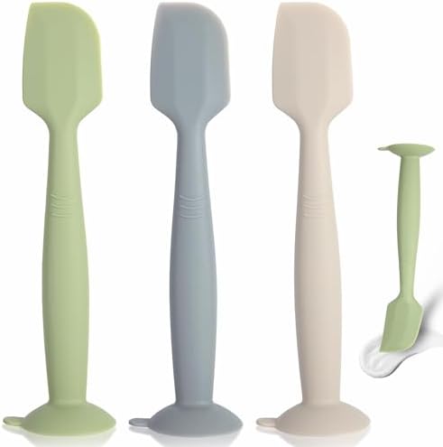 MAIKKB 3 Pack Diaper Cream Spatula with Suction Base