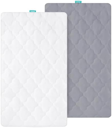 Biloban Waterproof Bassinet Mattress Pad Cover 2 Pack