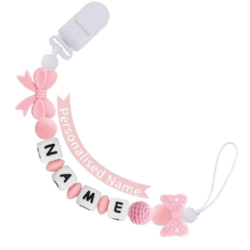 Verxcty Personalized Pacifier Clip with Name