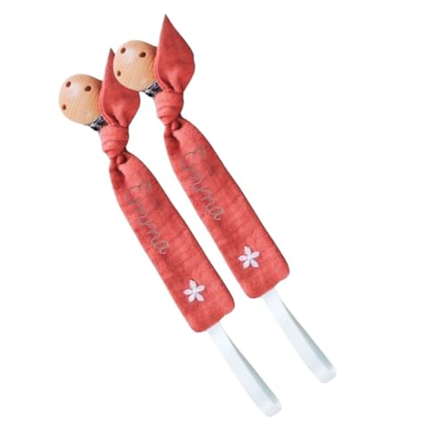 Personalized Pacifier Clip with Unique Embroidery