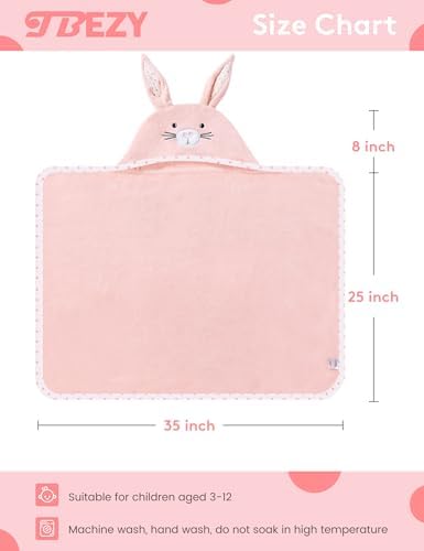 TBEZY Baby Hooded Towel with Bunny Design 1