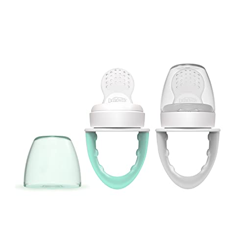 Dr Browns Fresh First Silicone Feeder Mint Grey 2 Pack