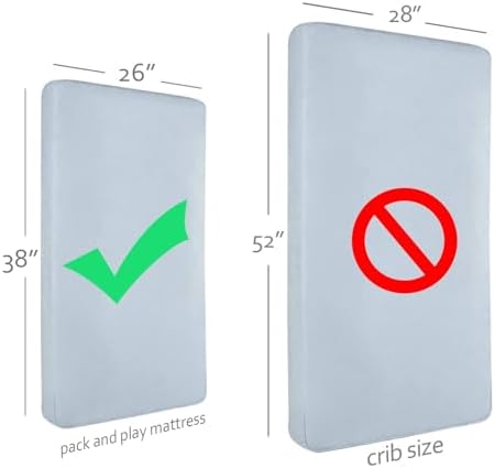 Moonsea 4-Layer Waterproof Pack and Play Mattress Pad
