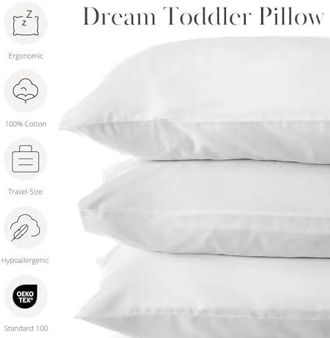 Dreamland Baby Toddler Pillow with Viscose Case