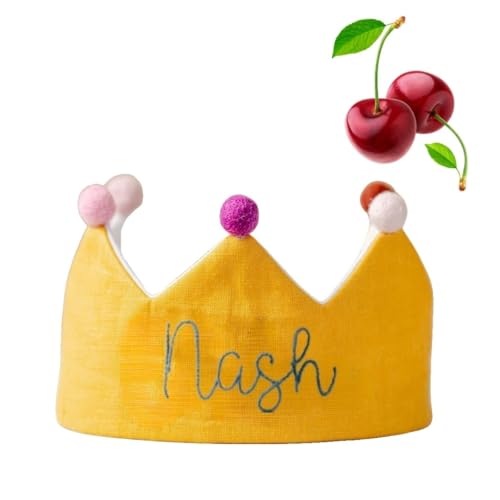 Custom Name Birthday Crown for Girl 1st Birthday Party Crown