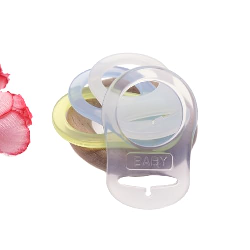 4Pcs Silicone Pacifier Adapter Rings for MAM Clips Button Pacifiers